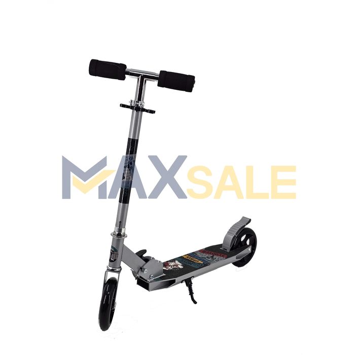 Детска тротинетка сгъваема скутер scooter сива триколка колело дете