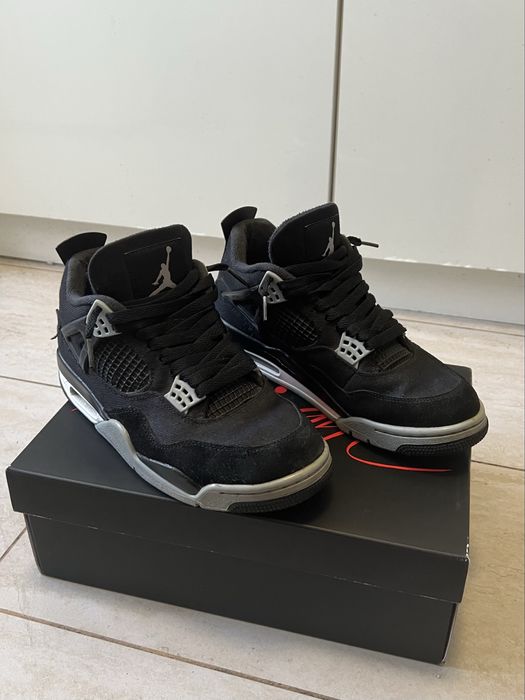 Air Jordan 4 black canvas