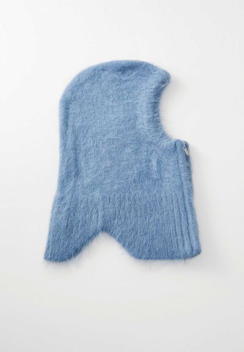 Holzweiler, Cagulă din alpaca Ball Fluffy Balaclava, Unisex, Albastru