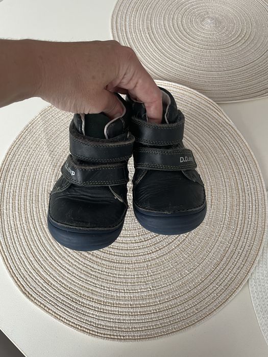 Ghete din piele naturală, mărimea 24 (15,6 cm), pentru băiat/fată, pentru toamnă/primăvară.