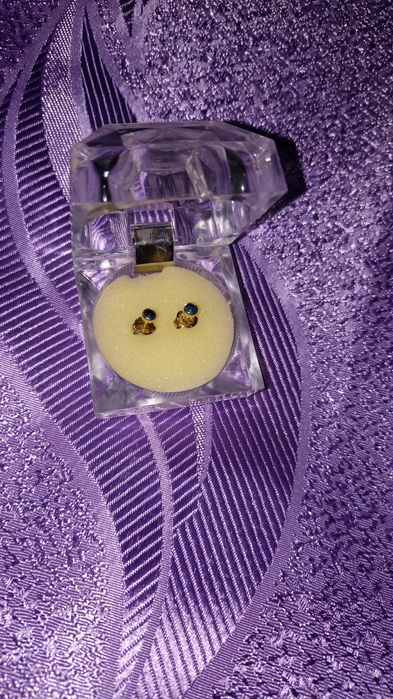 Серьги-медсплав позолота