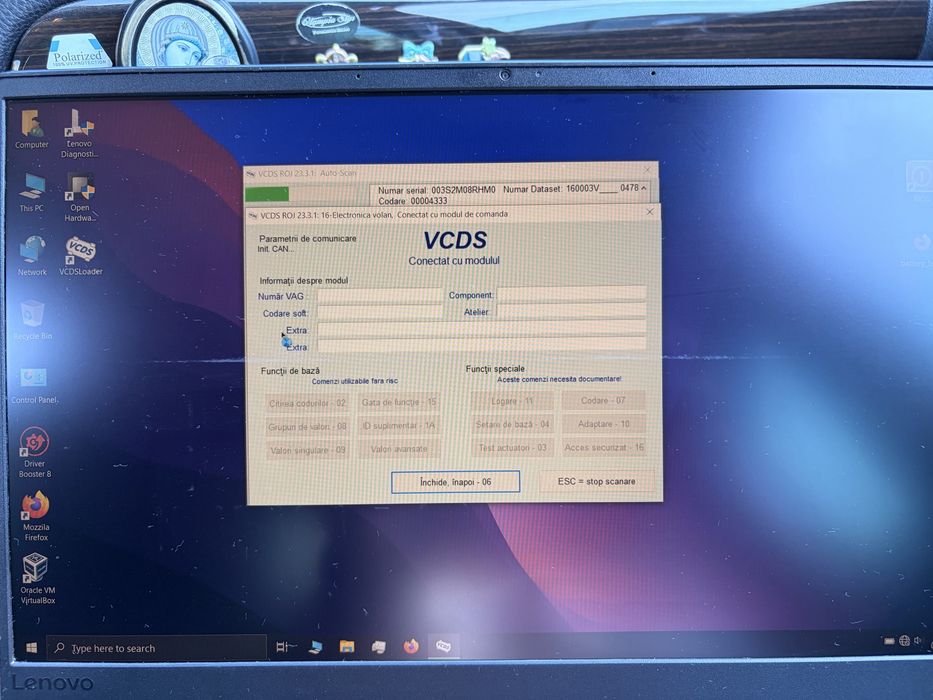 Vand Tester/Diagnoza VAG-COM VCDS Premium + Lenovo ThinkPad L380, de 14 inchi, cu  i3-8130U, 8Gb Ram, SSD 128 gb, baterie noua