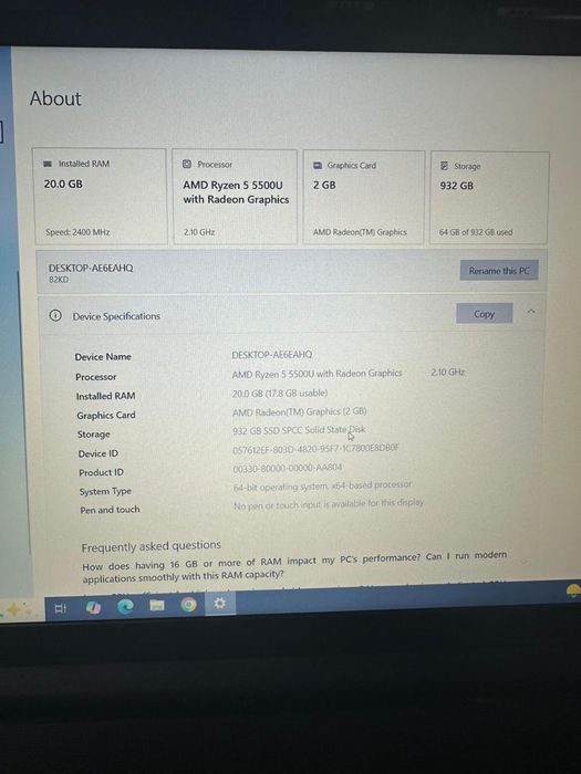 Laptop lenovo ideapad