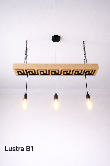 Lustre lemn masiv