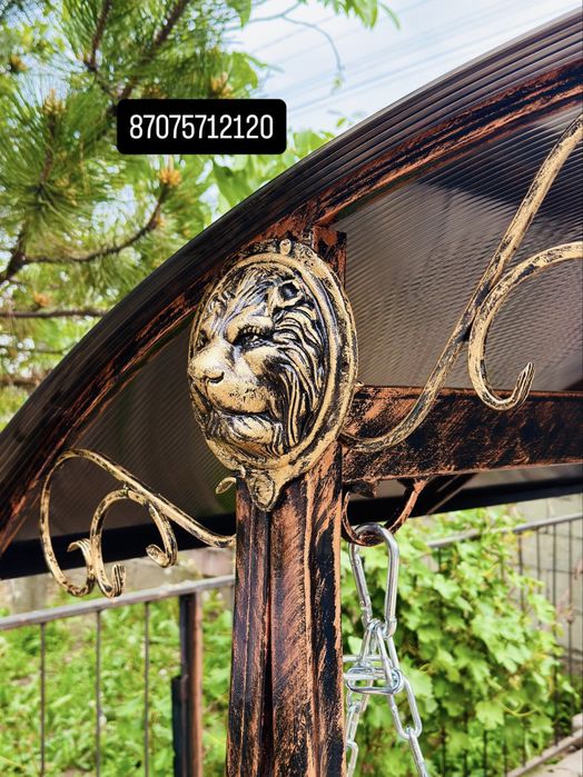Качели кованые садовые