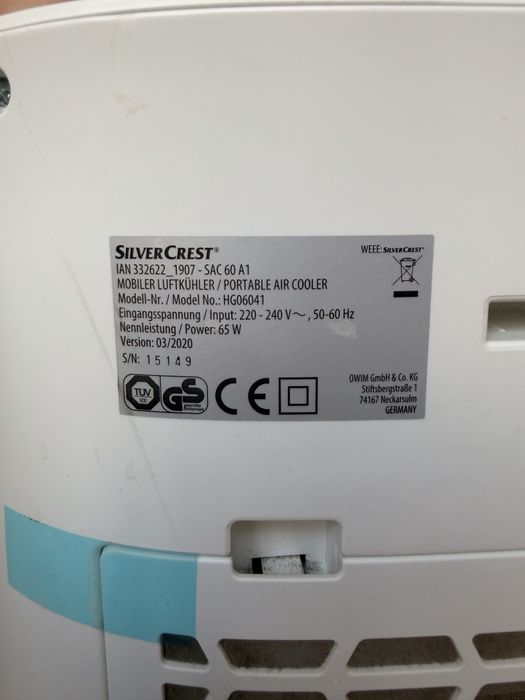 Aer Conditionat SILVERCREST ventilator cu gheata