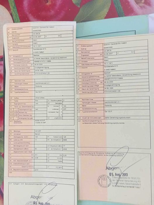 Hyosung 125 cc 1999 [A1/16 ani]