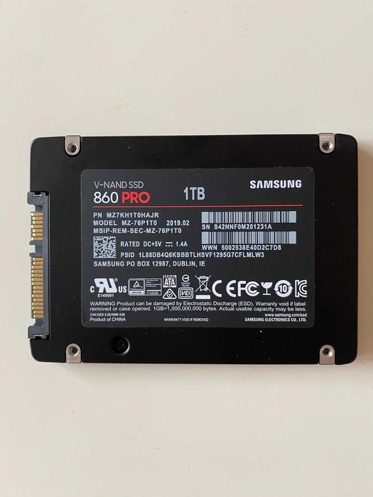 SSD 1TB Samsung 860 pro V-NAND