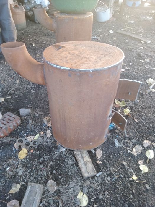 Печь- буржуйка...