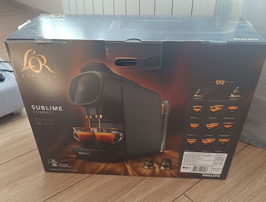 Чисто Нова кафемашина Philips L'OR Barista Sublime Compact-Piano Noi