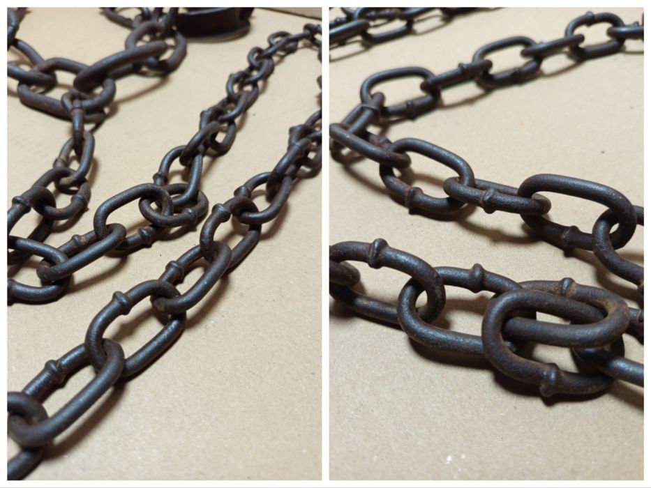 Старинна Ковани Затворнически Окови.