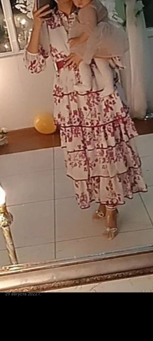 Платье шифон .есть ремень