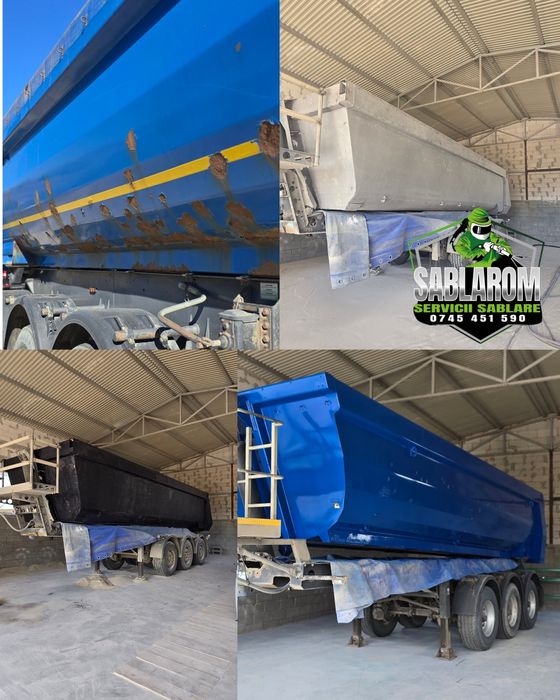 Sablare profesională și vopsire – camioane, șasiuri, obiecte metalice