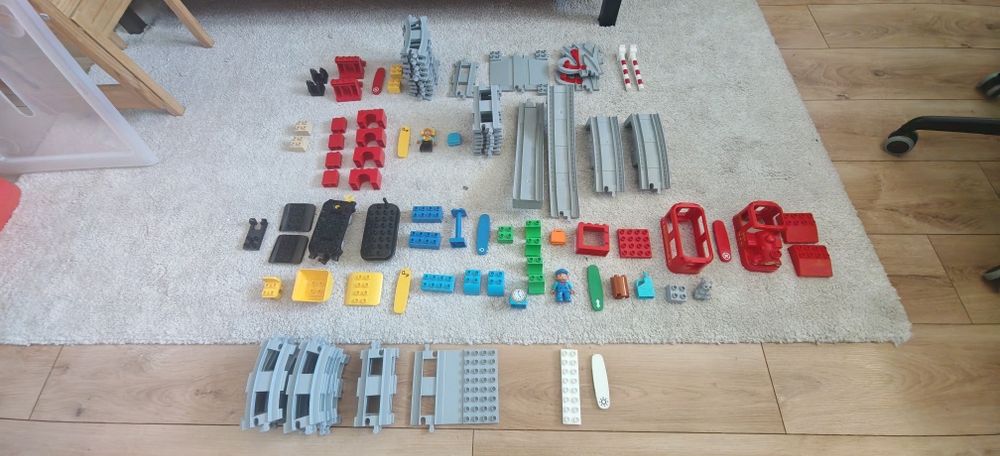 Set tren cu aburi Lego Duplo + 2 seturi de sine