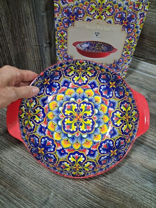 Супница керамика с ручками