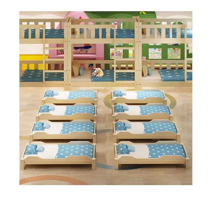 Кровать для детсадов Штабелируемые-60х25х136 см Доставка бесплатно