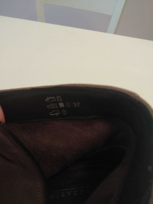 Боти  Lazzarini от естествен велур