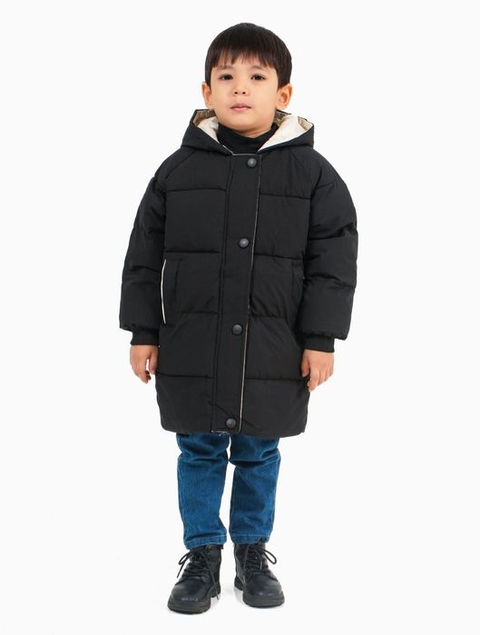 Детская куртка пуховик 4-6 лет для мальчиков и девочек детский зимний