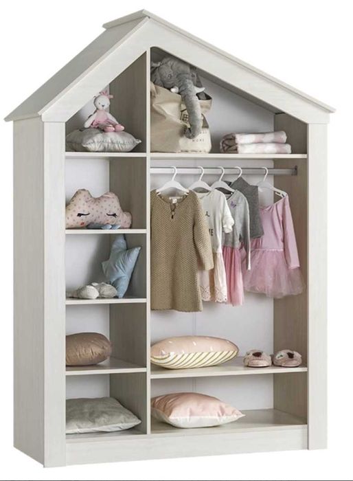 Трикрилен гардероб Pink house