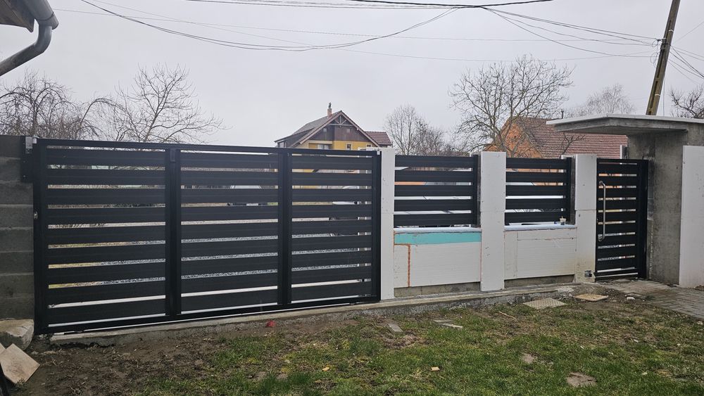 Garduri și porți metalice | Lemn & WPC | Execuție la comandă