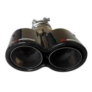 Накрайник за ауспух Akrapovic №3599-2 Двоен Y Карбон гланц