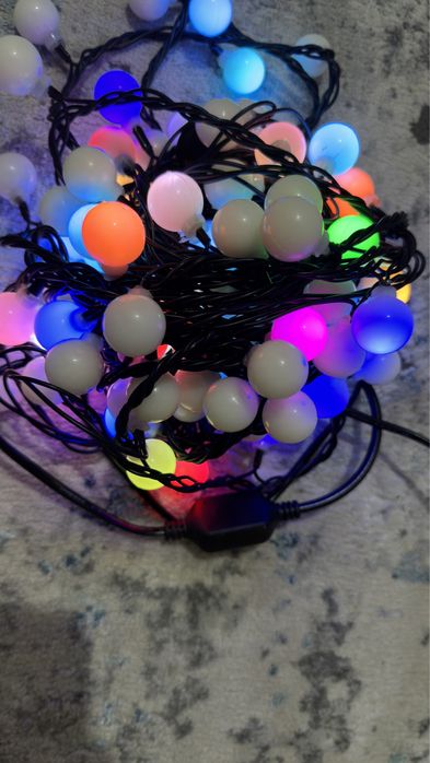 гирлянды наулицу и в комнате