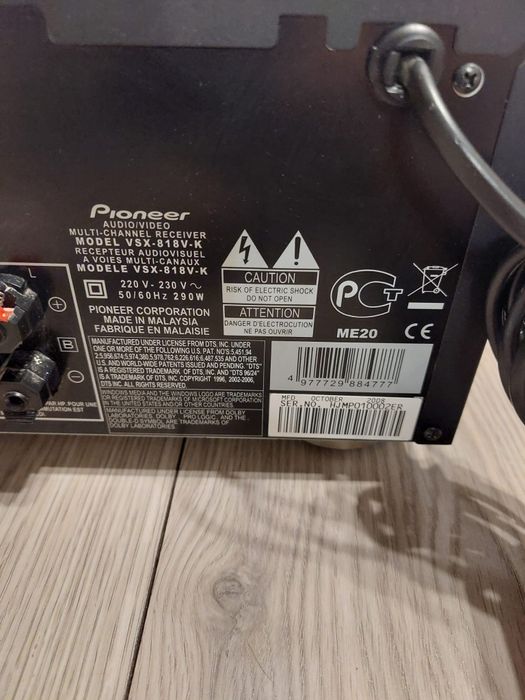 Vand Receptor/Receiver Pioneer VSX 818V 5.1 cu hdmi/usb