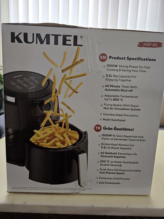 Фритюрник с горещ въздух KUMTEL Airfryer  HAF - 01
Търси

Едра бяла