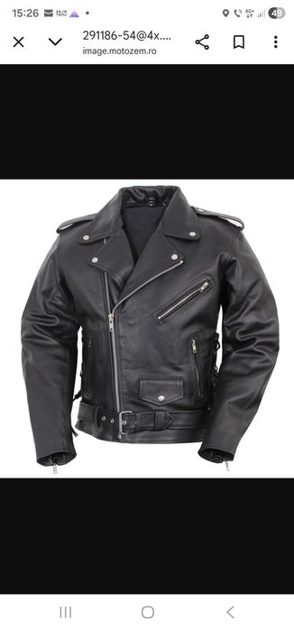 Vand geaca piele moto noua