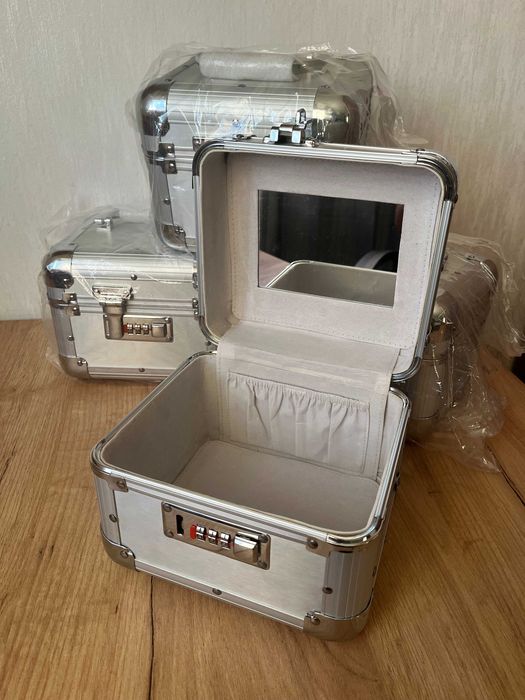 Cutie Cosmetica Aluminiu cu Cifru