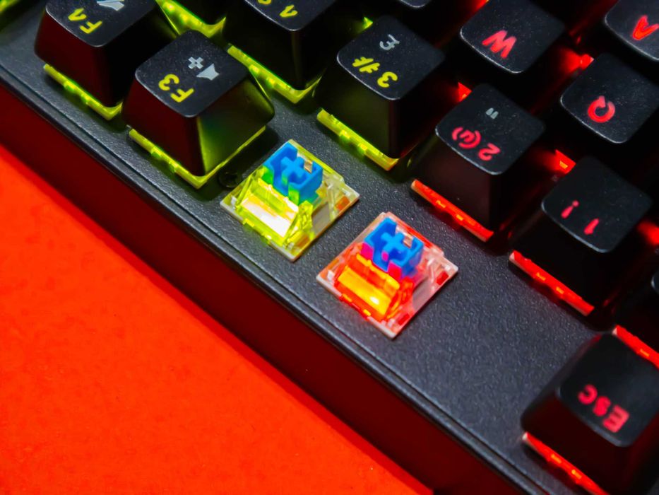 Механична геймърска клавиатура Nox Scavenger TKL, RGB подсветка, сини суичове (Blue Switch)