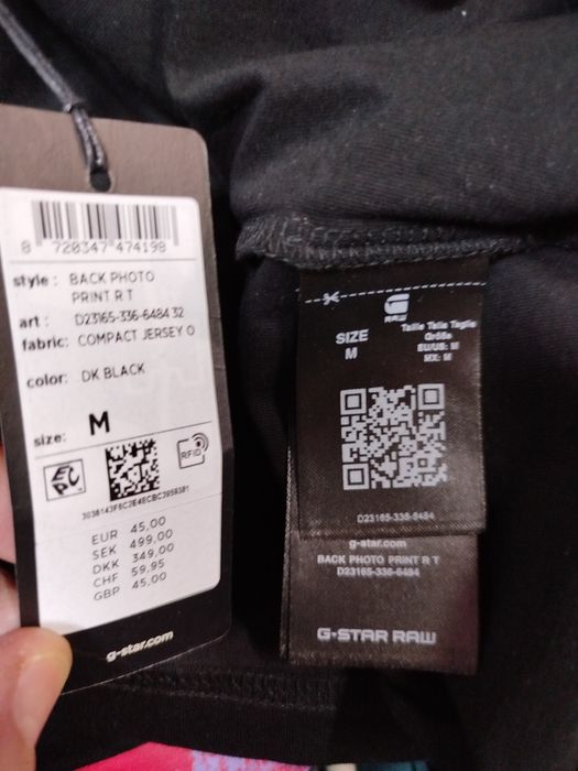 Оригинална НОВА тениска G-Star Raw Photo Print S M L XXL мъжка