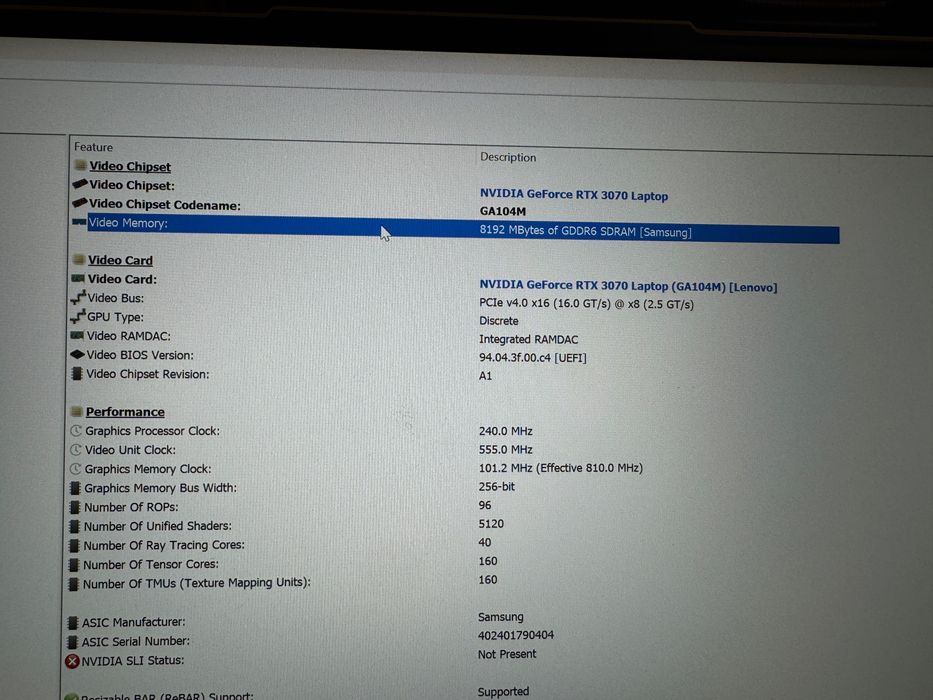 Legion 5 pro ryzen 5800H nvidia 3070 1tb