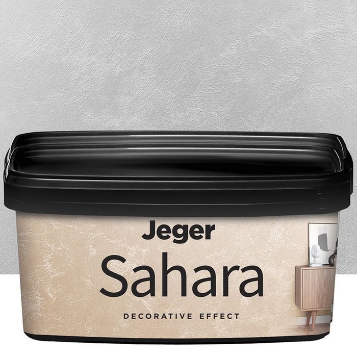 Декоративна пясъчна мазилка Jeger Sahara Pietro  1L / покрива 8 кв.²