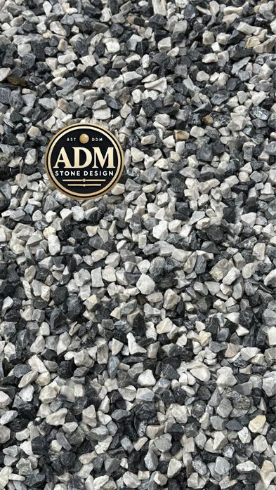 Piatra decorativa mix alb gri/ piatra decorativa gri albastrui