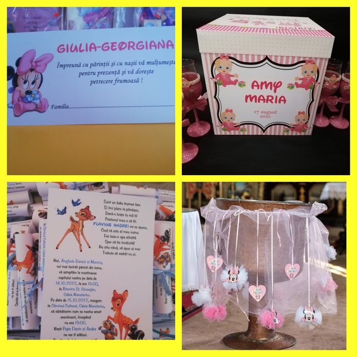 Accesorii pentru botez, mot, evenimente