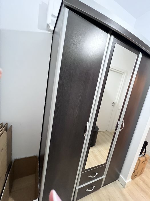 Sifonier cu oglinda si doua usi