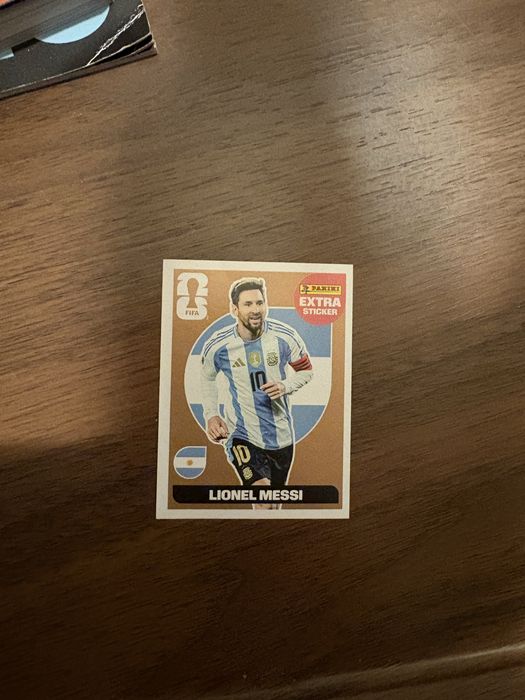 Lionel Messi Bronze Extra Sticker Panini World Cup 2026