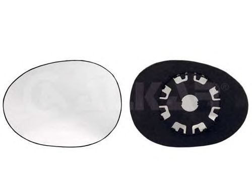 Geam oglinda, sticla oglinda Peugeot 107; Toyota Aygo (Wnb1, Kgb1); Citroen C1 (Pm, Pn), Alkar 6401857, parte montare : Stanga