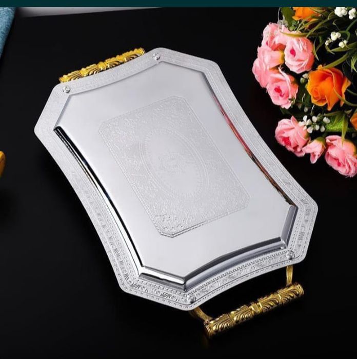 Европейский поднос из нержавеющей Сталин.