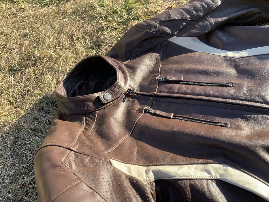 Geaca moto piele