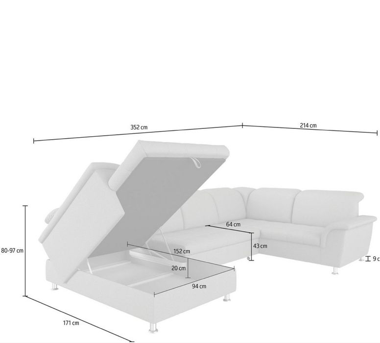 Coltar extensibil cu tetiere