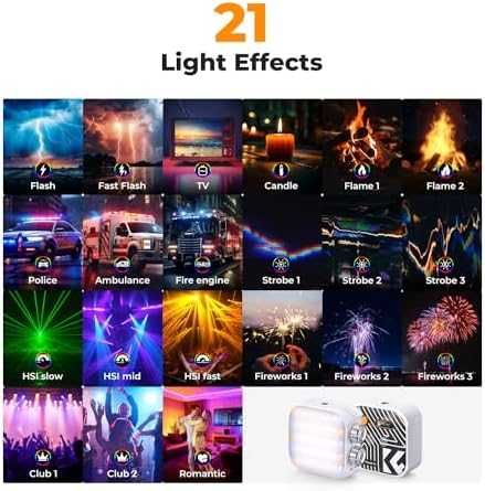 Нова Професионална RGB Фотографска Светлина 2500K-9900K с 21 Ефекта за снимки