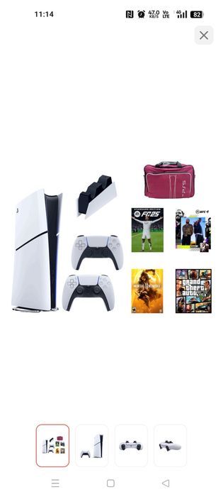 Продам Игровая приставка Sony PlayStation 5 slim digital + FC25 + GTA5