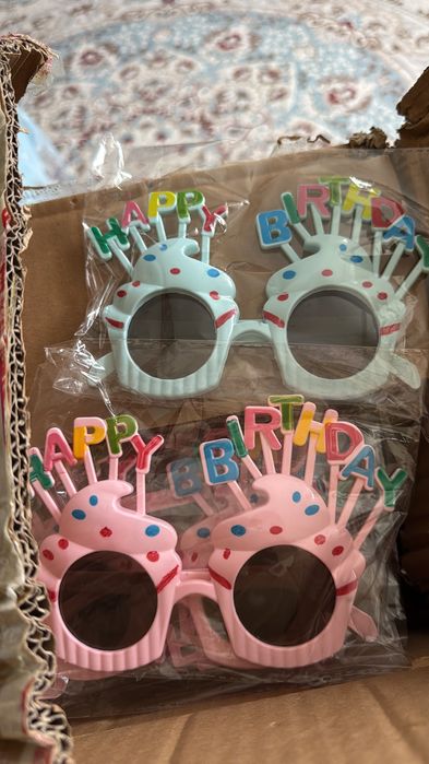 Очки happy birthday