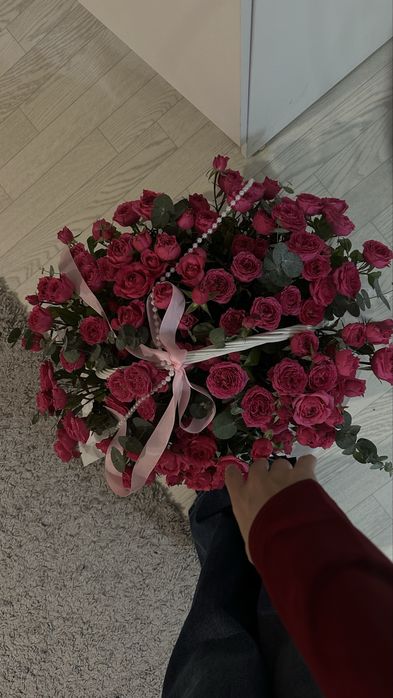 кустовые розы букет