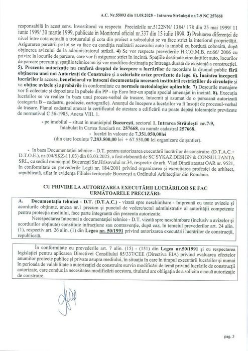Proiect rezidențial cu AC – 29 apartamente – 4.330 mp – 35 parcări – S