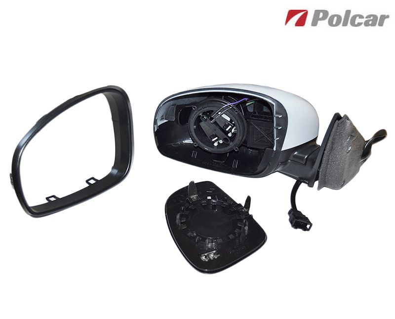 Oglinda exterioara Skoda Fabia 2 2007-2015 partea stanga/dreapta, reglare electrica 5J0857507E, cu 5 pini, geam asferic, incalzit