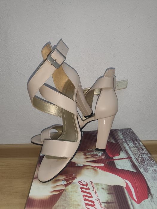 Sandale piele nude m 39