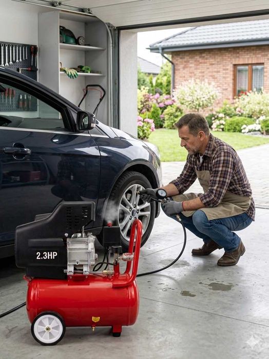 Compresor Aer 24L 2.3CP 8 Bar Fischer Germany Puternic